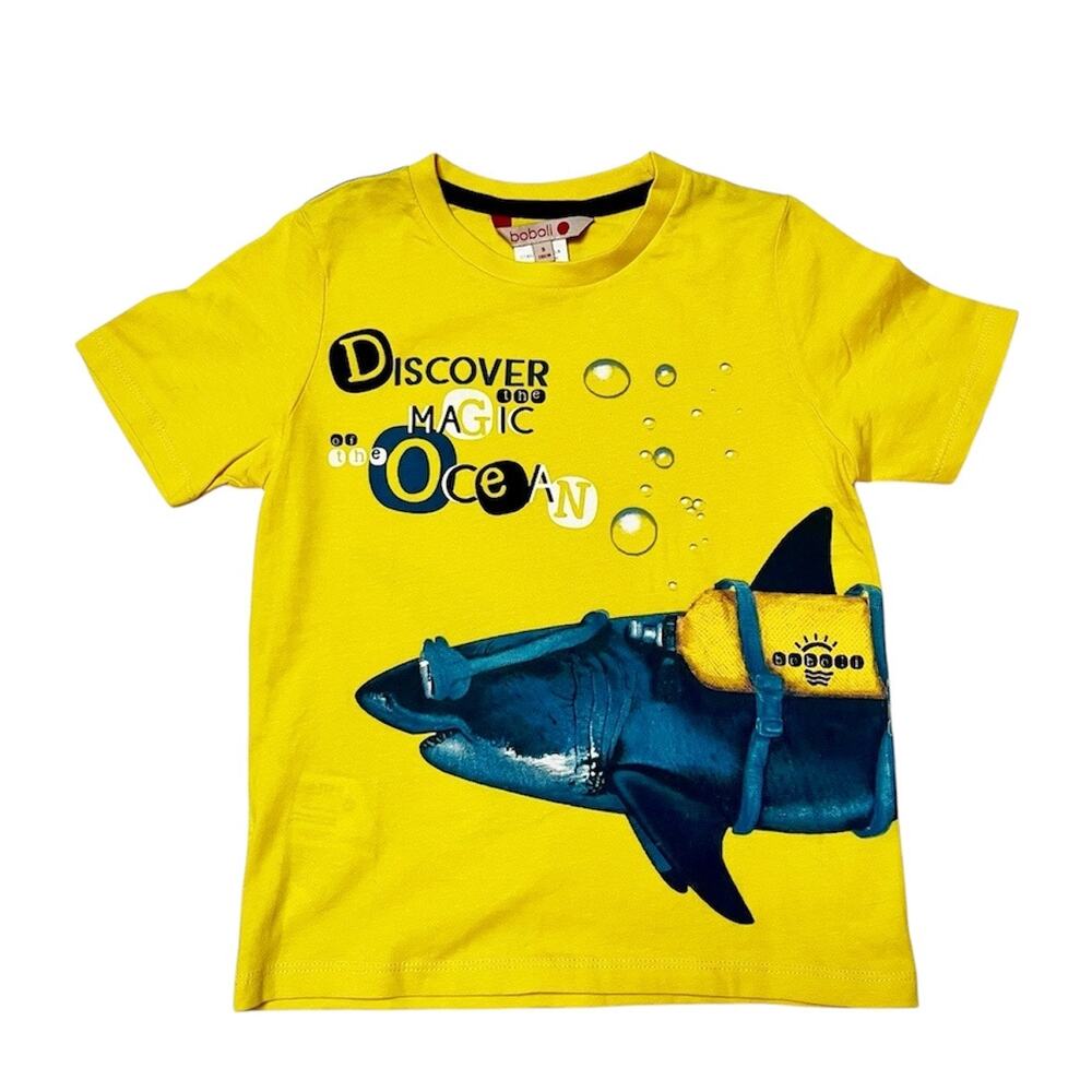 Boboli Shark Graphic Tee Size 5